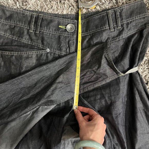 Vintage Cop Copine Grey Denim Layered Wrap Skirt Pants Sz 42 - Picture 8 of 8